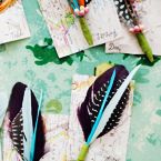 DIY Feather Boutonnieres project