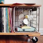 DIY Industrial Record Cabinet Project