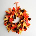 Autumn Fabric Wreath by Elise Blaha