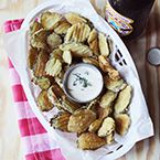 Fried Pickles with Spicy Mayo