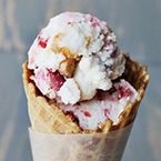 Strawberry + Angel Food Ice Cream