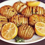Accordion Potatoes with Rosemary and Garlic  recipe
