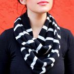 Sister Style DIY black and white scarf fashion