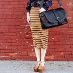 Sister Style striped skirt weekend fashion