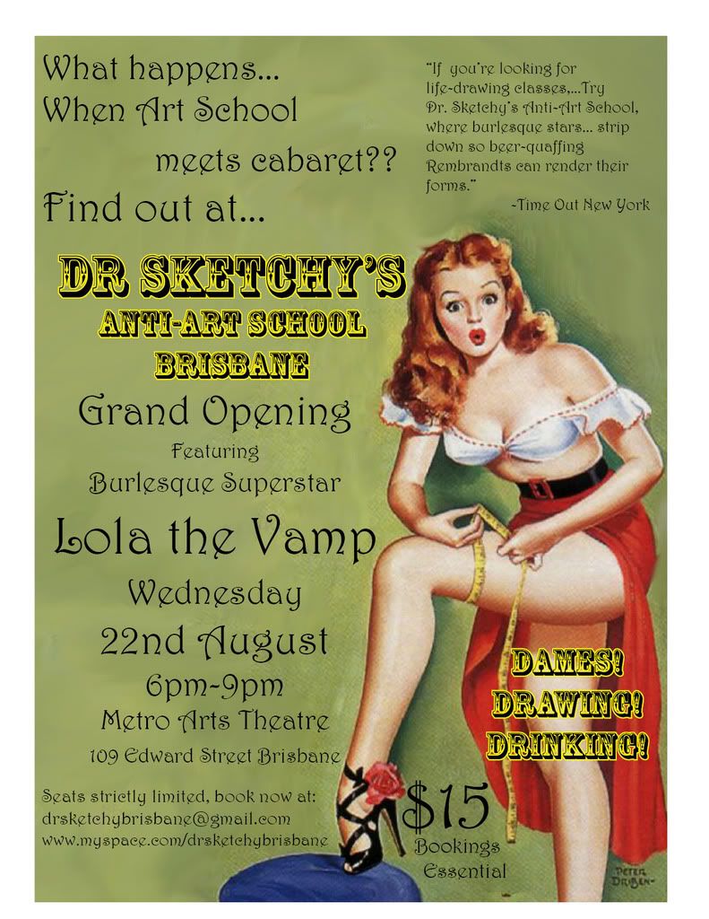 Dr Sketchy's Anti Art School Brisbane