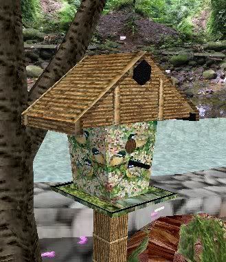 BIRD HOUSE -LOG CABIN