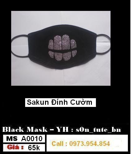 Bán Khẩu trang kịch độc (sakun, tribal, xương, night mare) [Black Mask]