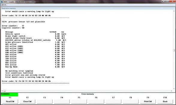 Bmw 114i pressure sensor offset