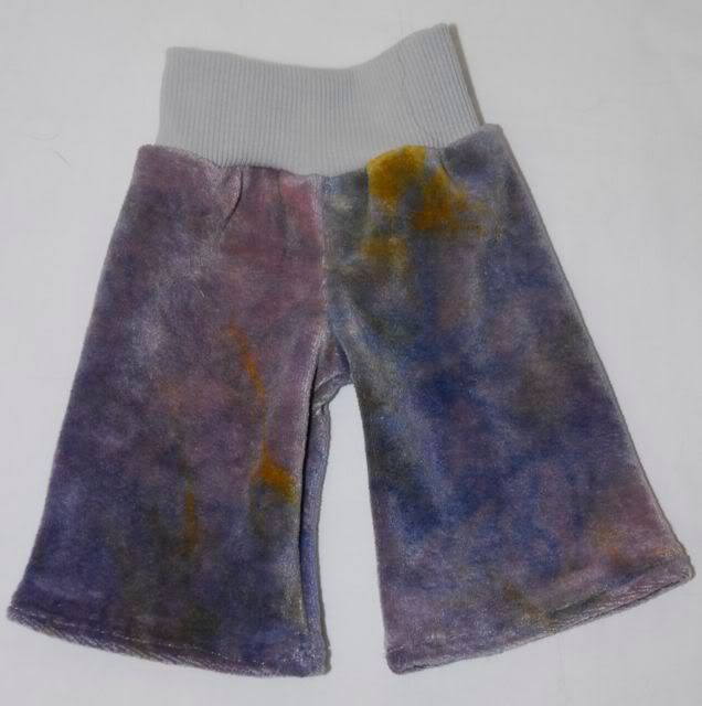 OBV Yoga Pants for Dolls (purple/yellow)