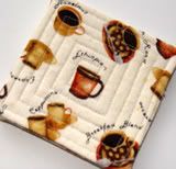 sew.simply.creative Coffee Fabric Coasters - set of 4