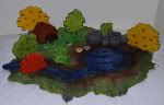 Felted Playscape with cave and rocks