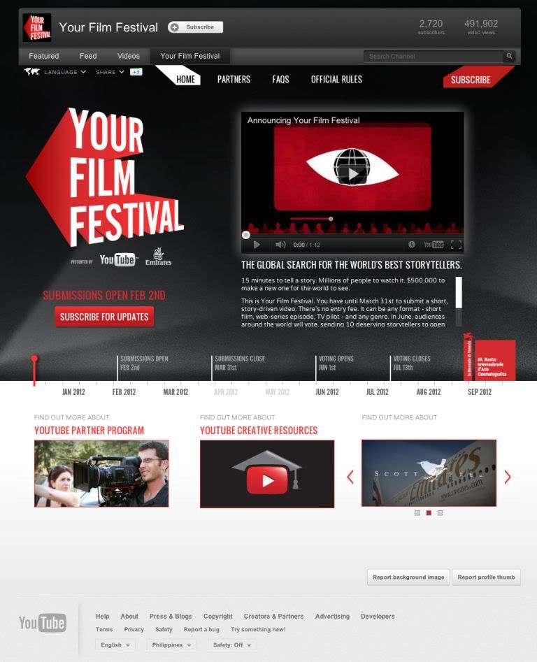 film festival website