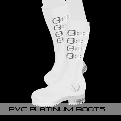 PVC PLATINUM BOOTS