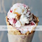 Strawberry + Angel Food Ice Cream